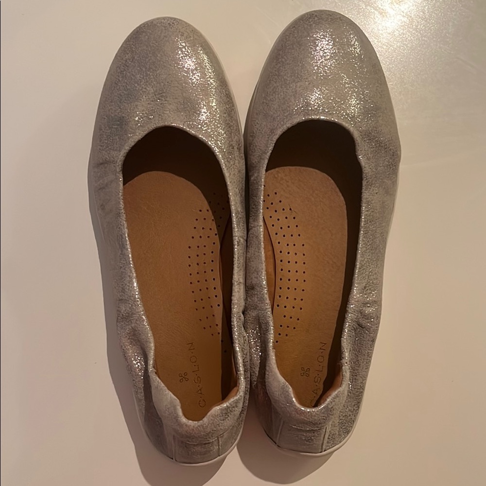 Caslon (Nordstrom Brand) Metallic Silver Women's Loafers